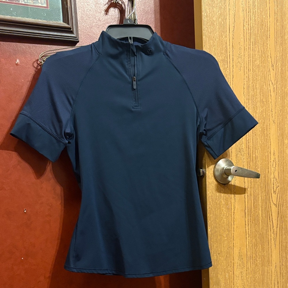 lululemon athletica Dark Blue Short Sleeve Top